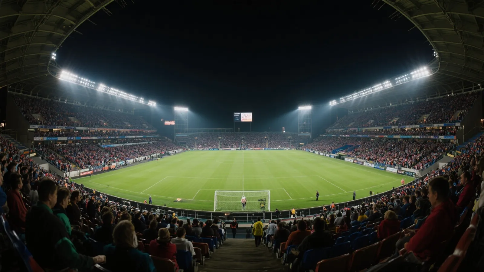 足球场全景插图